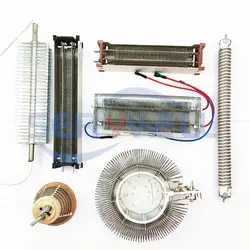 Calentador eléctrico de 220V, elemento calefactor cuadrado redondo, cables, resistencia de bobina, varilla calefactora para ventilador, calentador de baño, calentador de chimenea eléctrica