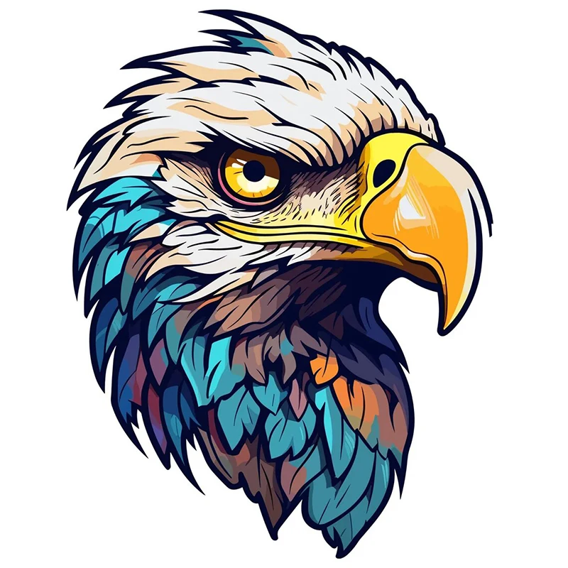 Beautiful Eagle Sticker, Water-proof Home Wall Decal, Used for Wall, Bathroom, Cabinet, Door,Toilet, Car, Laptop