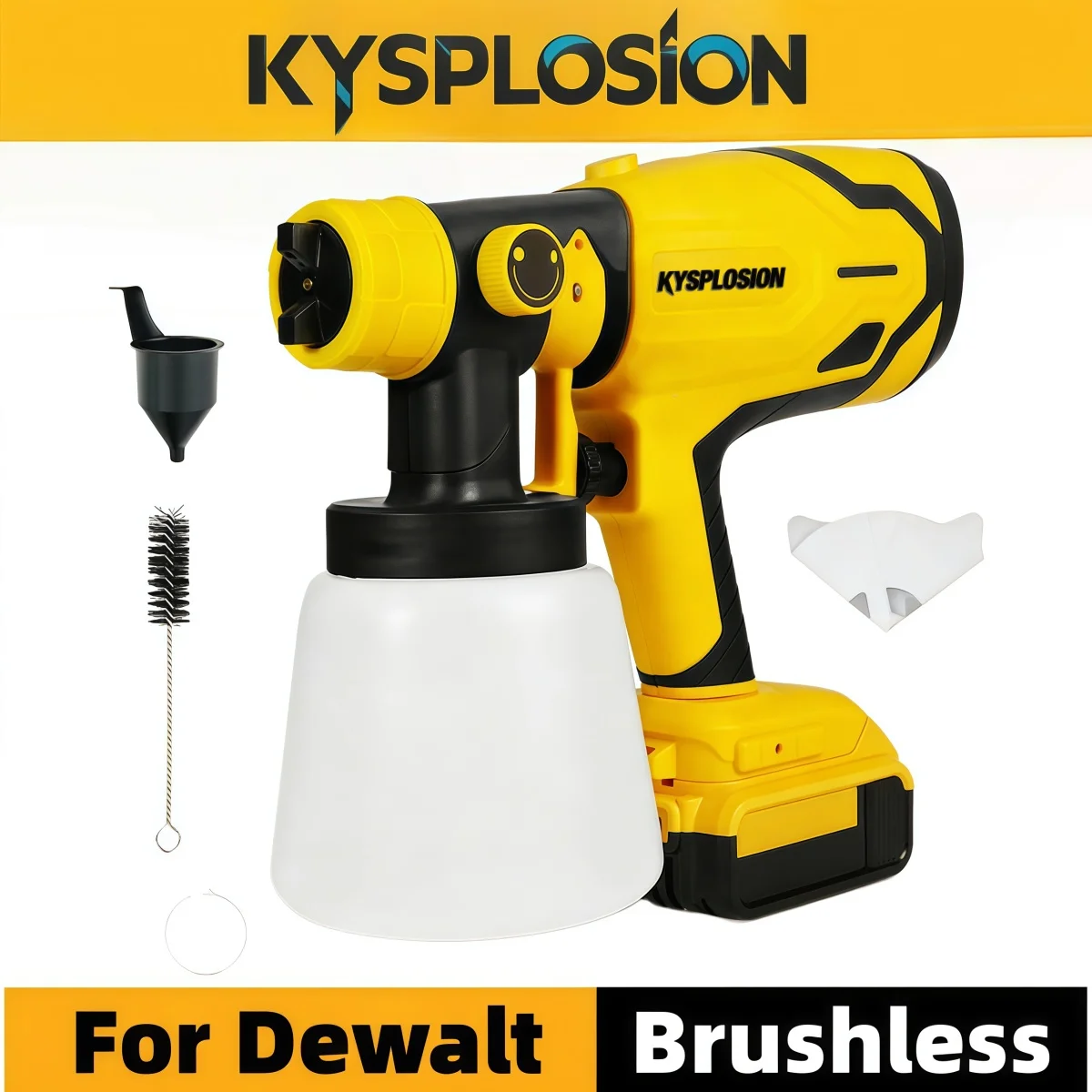 

Беспроводной электрический краскопульт DEWALT 800 мл, мощный распылитель для покраски, для автомобилей, мебели, стальных покрытий