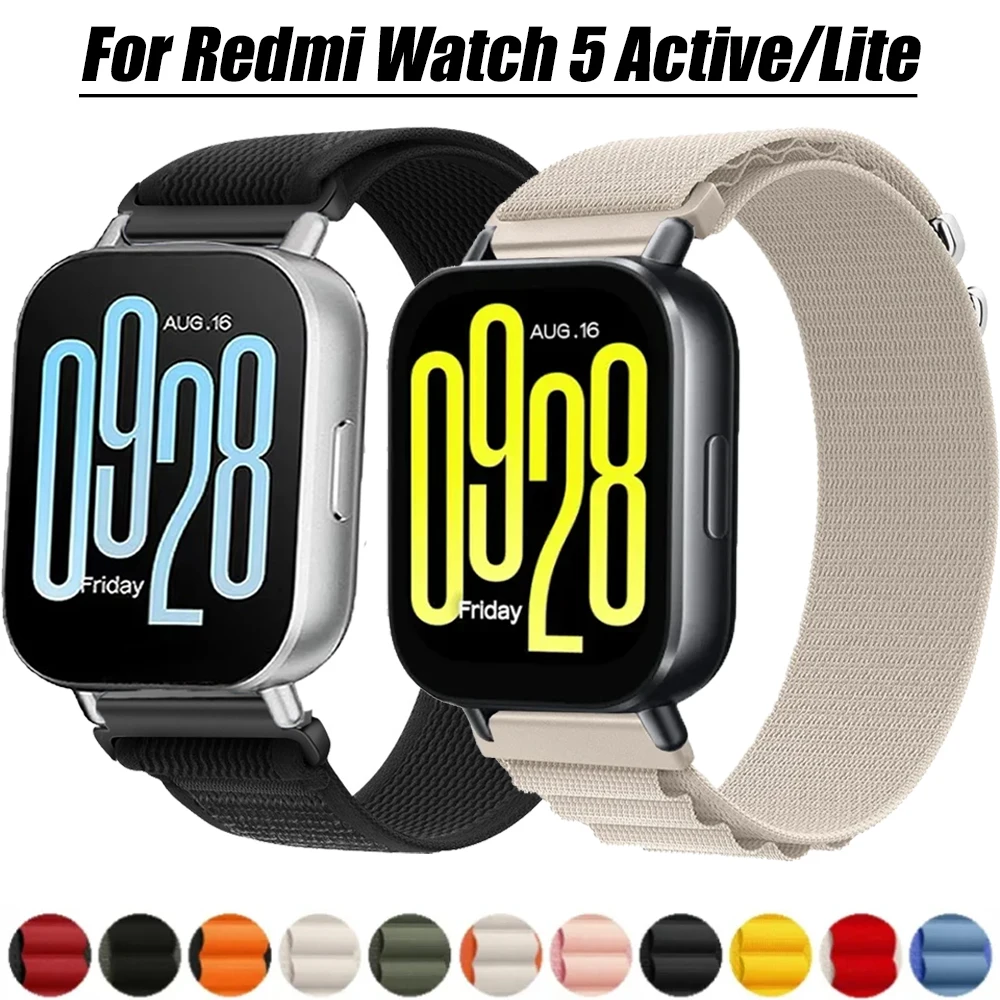 22mm Band Für Redmi Uhr 5 Aktive/Lite Armband 2PCS Nylon Schleife Strap Für Xiaomi Uhr S4 Sport