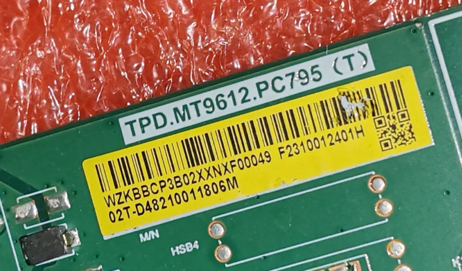 TPD.MT9612.PC795(T) 4kWiFi شبكة ثلاثة في واحد اللوحة الأم للتلفزيون، تم اختبارها جيدًا، صورة مادية