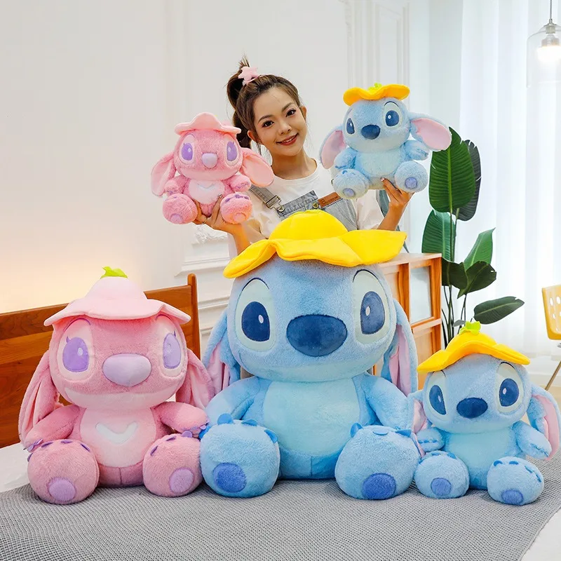 30-45cm 릴로 & 스티치 귀여운 만화 인형 장난감 카와이 애니메이션 부드러운 인형 베개 달래기 장난감 소년 소녀를위한 생일 선물