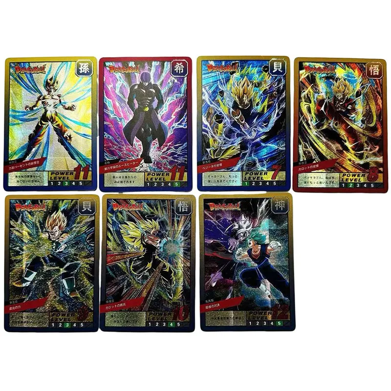 Anime Dragon Ball DIY ACG Tabletop Battle Game Laser Card Son Goku Bejita Yonsei Toys for boys Collectible Card Birthday Present