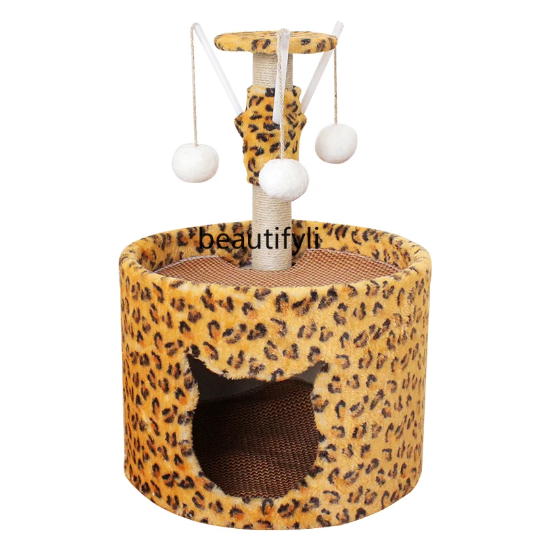 Four Seasons Universal Cat Climbing Frame Small Cat Tree Scratching Board Scratching Post Jumping Platform Cat Toy