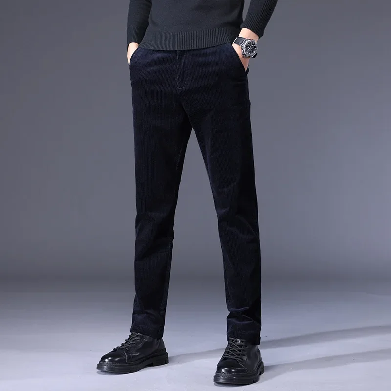 2024 Winter and Autumn Mens High Quality Cotton Casual Pants Sweatpants