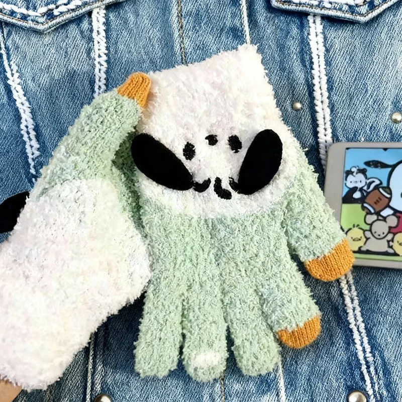 قطعتان (زوج واحد) 4 ألوان للاختيار من بينها، قفازات دافئة وباردة مقاومة للشتاء، لطيفة، متوافقة مع شاشة اللمس، قطيفة، سميكة، أساسية لركوب الدراجات، قفازات دافئة، هدية رائعة للعطلات