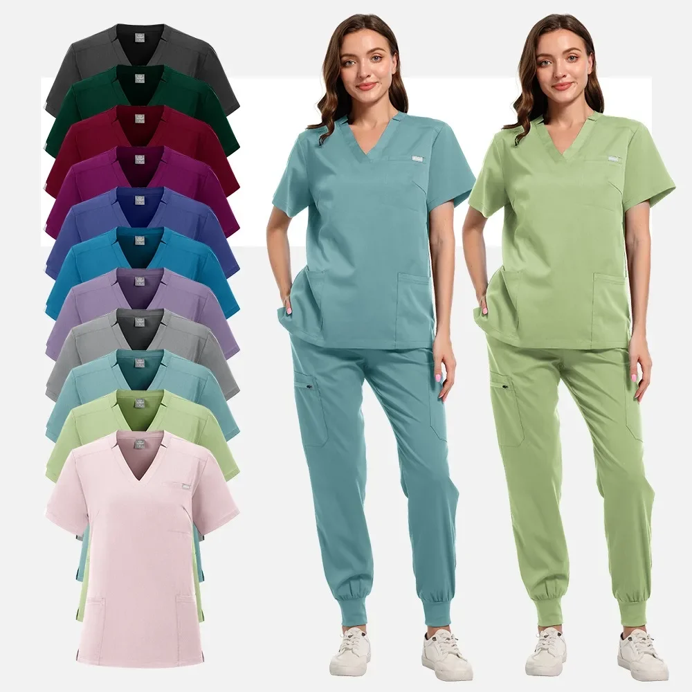 

Hospital Medical Scrubs Sets Nurse Doctor Uniforms Nursing Accessories Clinical Workwear for Women Men Beauty Salon Spa Clothes