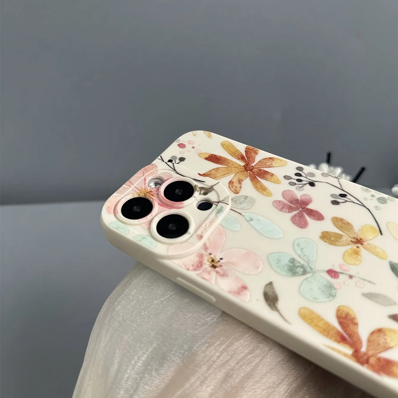 Чехол для телефона с цветочным узором для iPhone 11 12, 13, 14, 15, 16, серии 17 PRO MAX PLUS