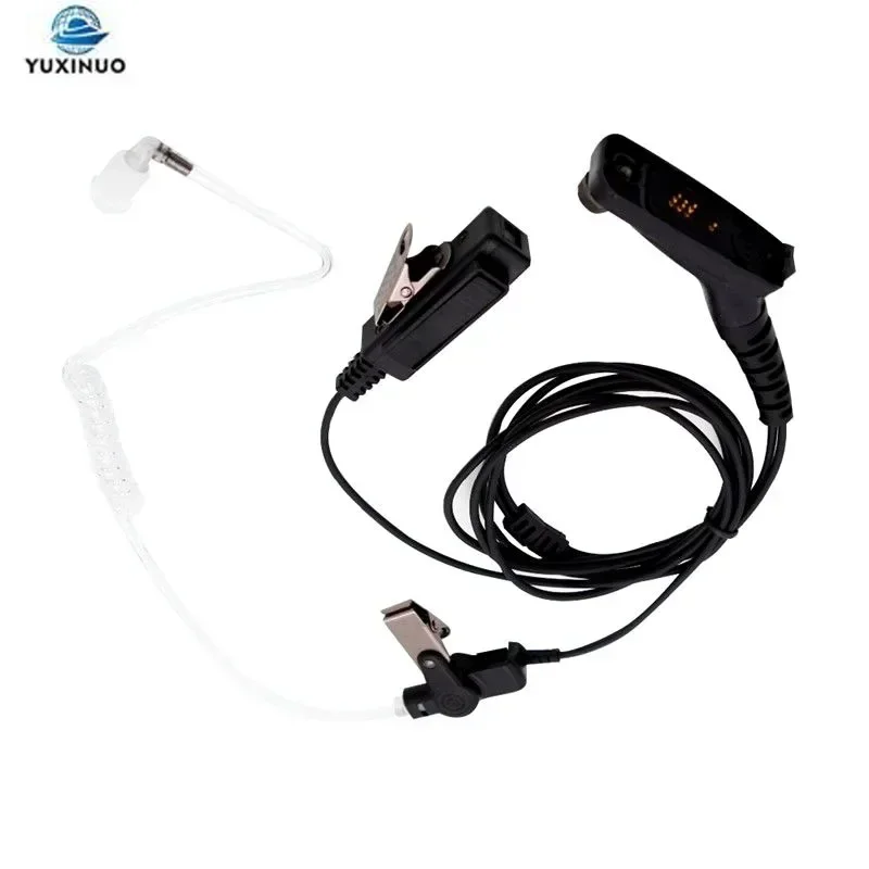 FBI PTT Mic Air Tube Earpiece Headset For Motorola Walkie Talkie XiR P8668 APX2000 APX7000 APX6000 APX7500 DP4601 Two Way Radio