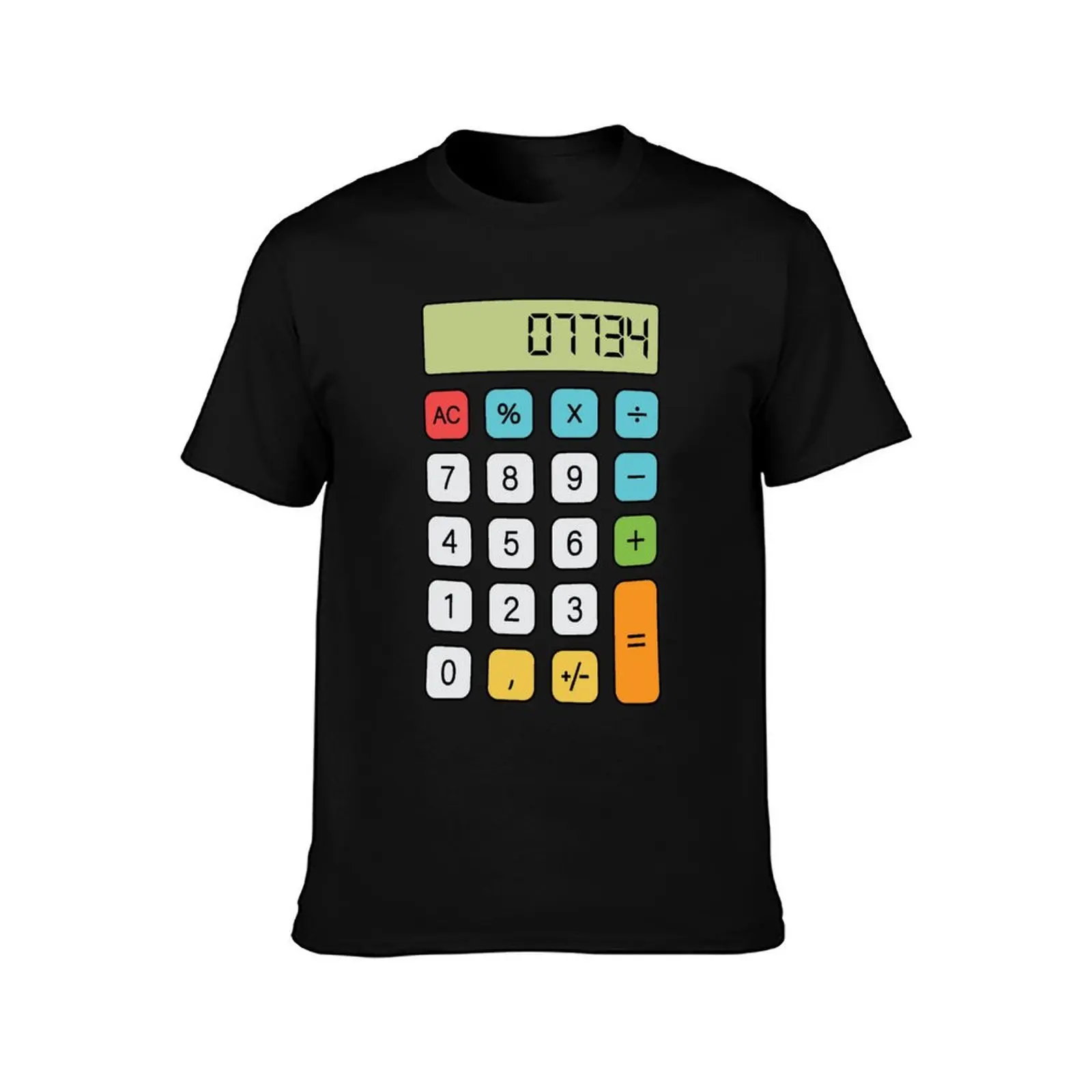Hello Calculator T-Shirt anime t shirts oversize T-Shirt