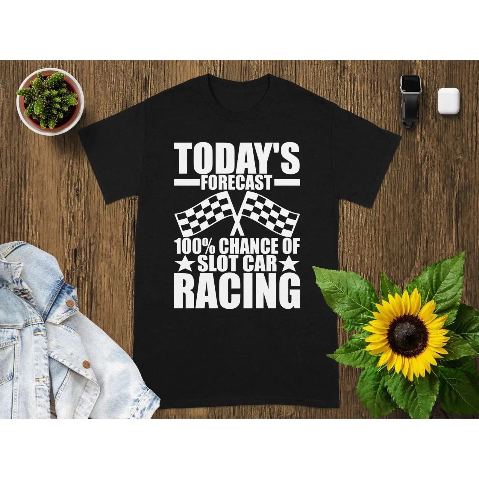 Vintage Slot Car Racing T Shirt Classic Toy Race Track  vintage Washed designer clothes Top For Everyday Wear Casual Soft
