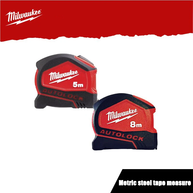 Milwaukee 5m und 8m selbstsichernde Maßbänder, hochpräzises Messwerkzeug für verstärkte Stahlspulen 48-22-6815/48-22-6818 – Detail 6