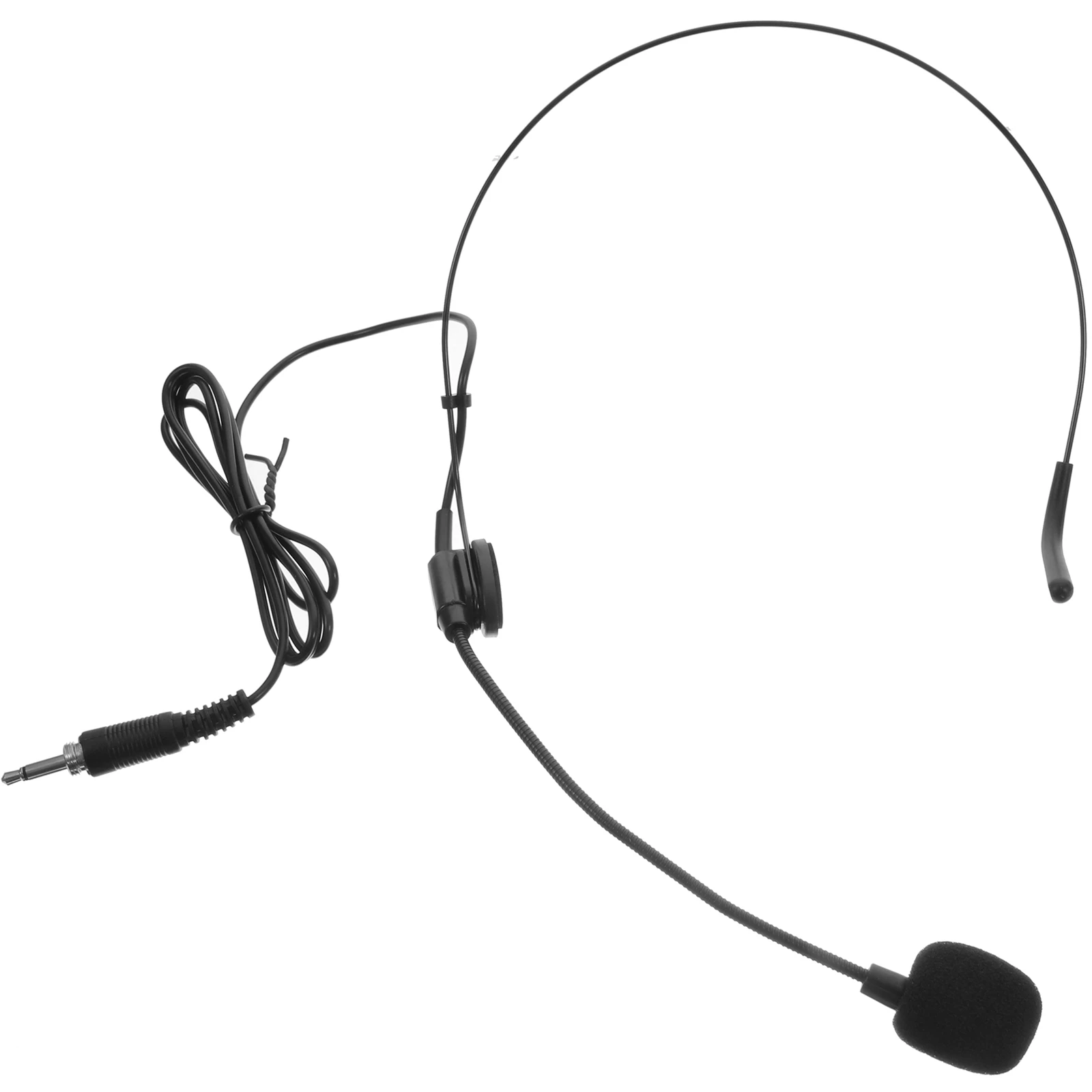 

Headset Microphone for Singing Lectures 35mm Wired Ear Mic Adjustable Angle Live Performance Stage Recording