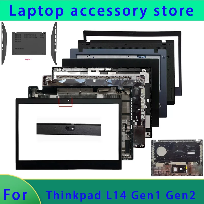 

Совершенно новая задняя крышка ЖК-экрана ноутбука Thinkpad L14 Gen1 Gen2, передняя панель, подставка для рук, нижняя часть корпуса, петля крышки ABCD
