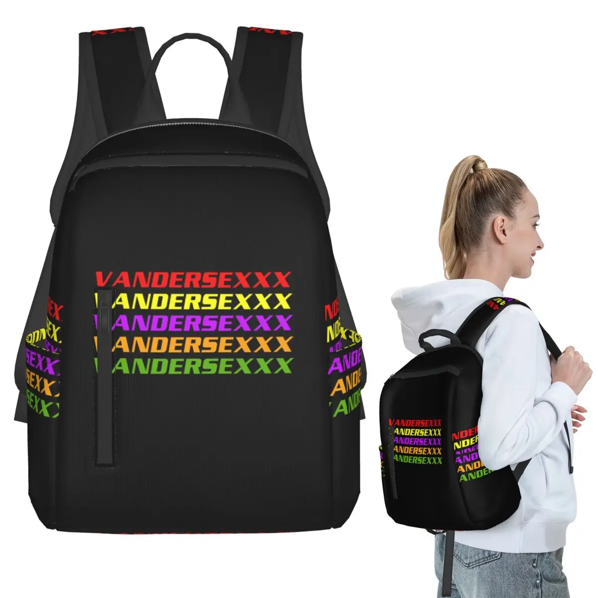 Club Vandersexxx Backpack Student BookBag Children School Bag Computer Shoulder Bags Men Women