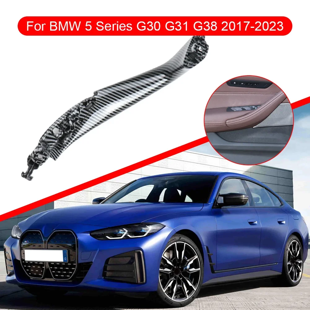مقبض باب السيارة داخل اللوحة يسار يمين سحب الباب الداخلي لسيارات BMW 5 Series G30 G31 G38 2017-2023 51417438523 #2