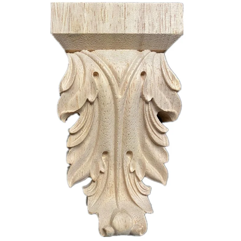 18cm Rose Holz Carving Schrank Tür Herz Blume Applique Möbel Zubehör Relief Solide Elliptischen Figur Holz