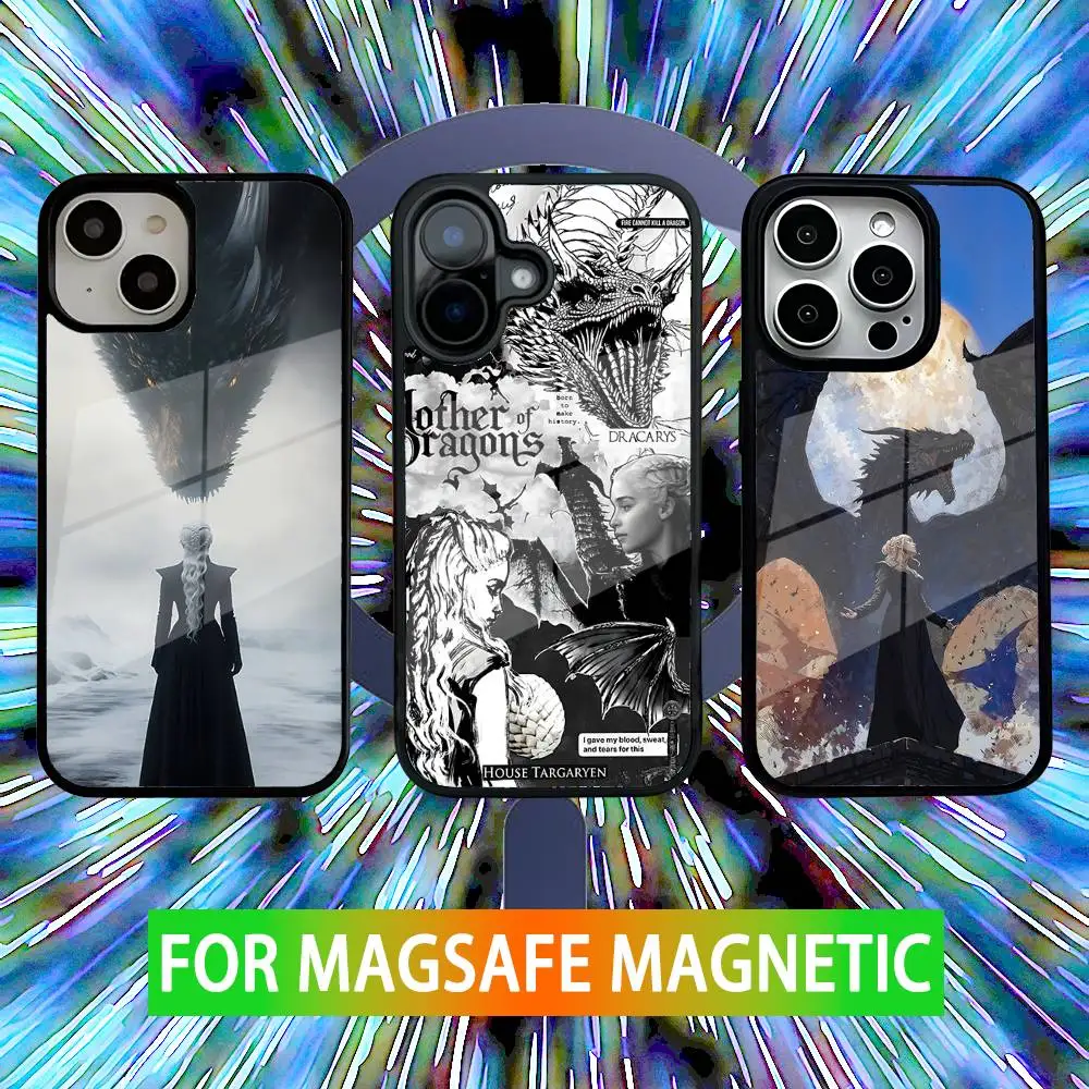 

Dragon Mother Cool D-Daenerys Phone Case For iPhone 16,15,14,13,12,11,Pro,Max,Plus,Mini,SE Magsafe Magnetic Wireless Charging