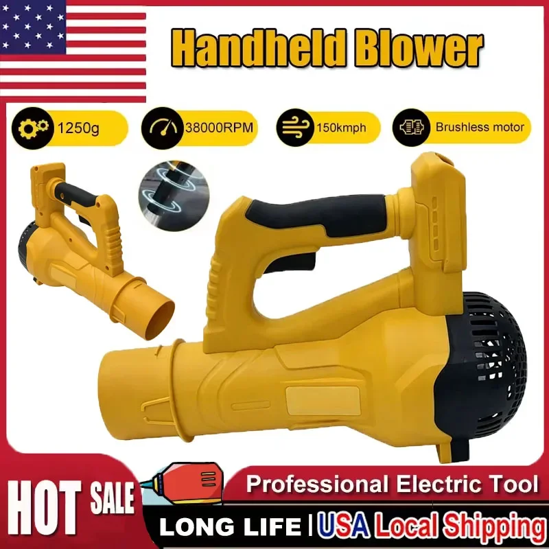 

Аккумуляторная воздуходувка для листьев DeWalt, длинная трубка, садовый инструмент для уборки листьев, для аккумулятора 18В, для дома, двора, уборки снега