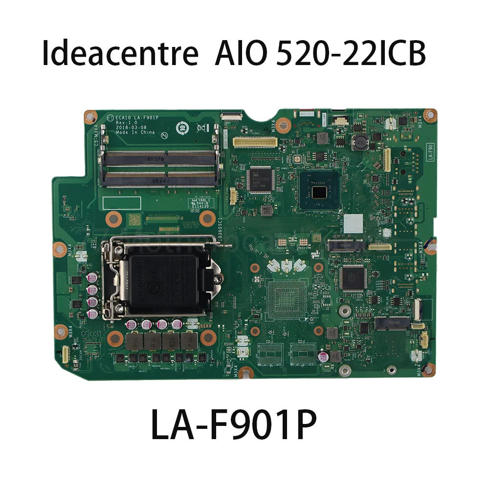 Laptop Motherboard For Lenovo Ideacentre AIO 520-22ICB All-in-One LA-F901P Motherboard 01LM435  01LM434