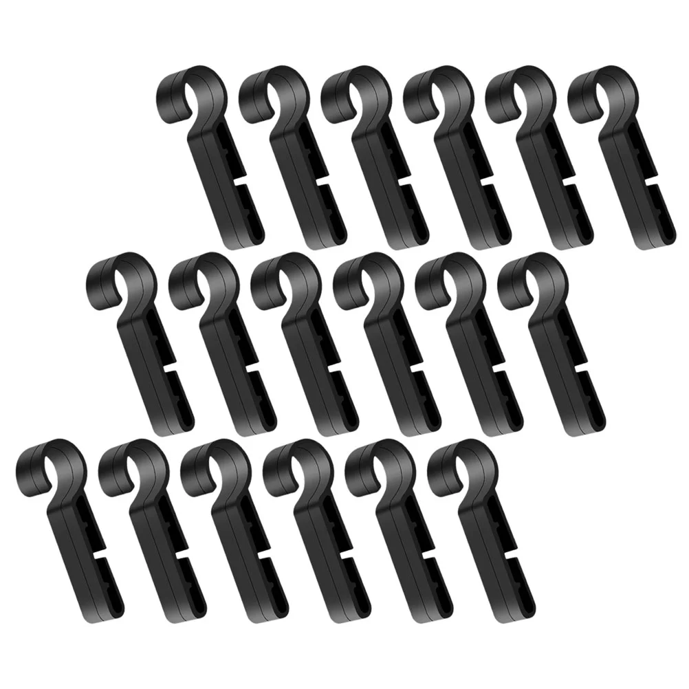 30 Pcs Headlight Buckle Hard Hat Accessories Bag Hanging Clip Clips Plastic Headlamp Hook Flashlight Holder for Mounting