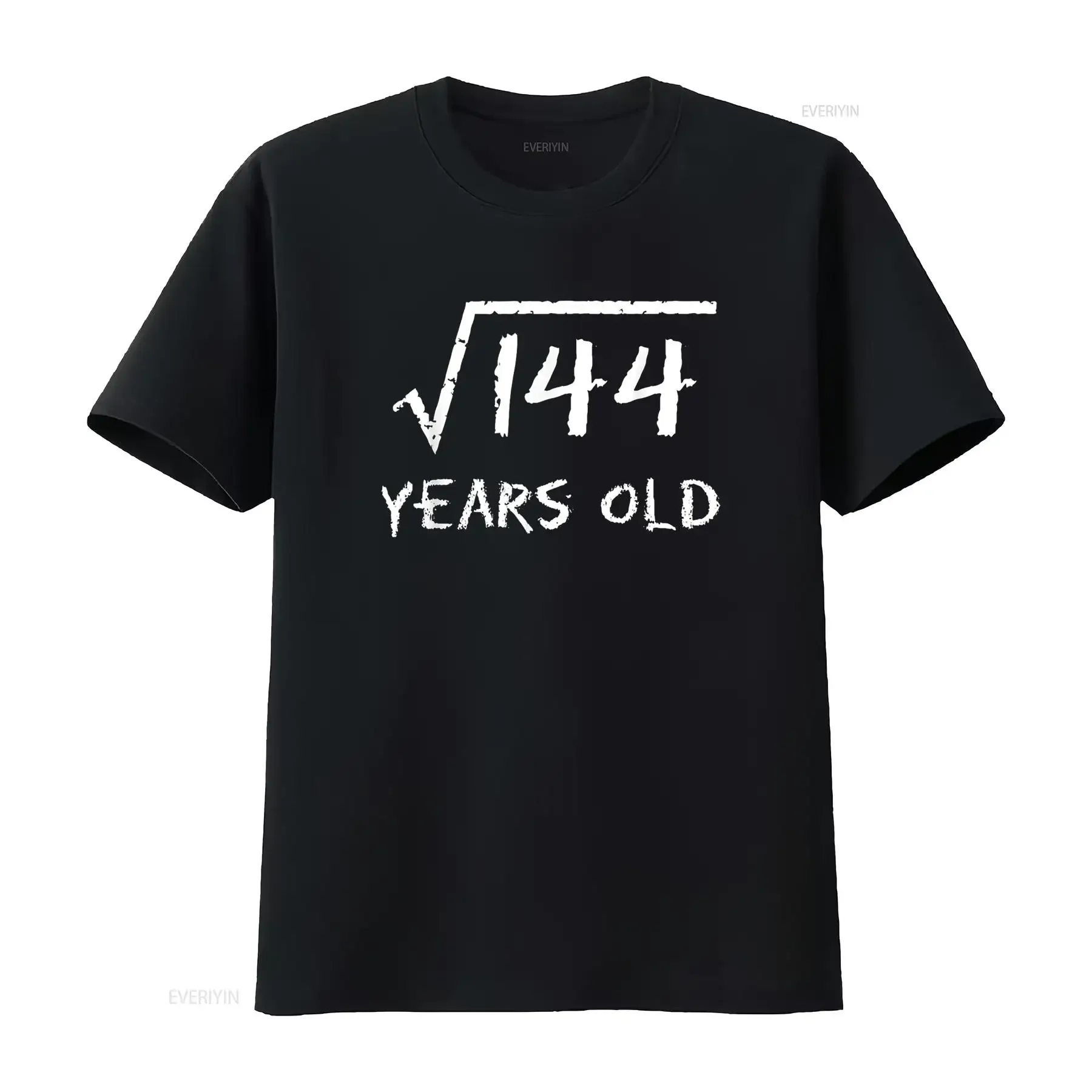 

Квадратный корень 144, 12-й день рождения, 12 лет, математическая забавная футболка, винтажный стираный топ для повседневной носки, мягкая дизайнерская одежда