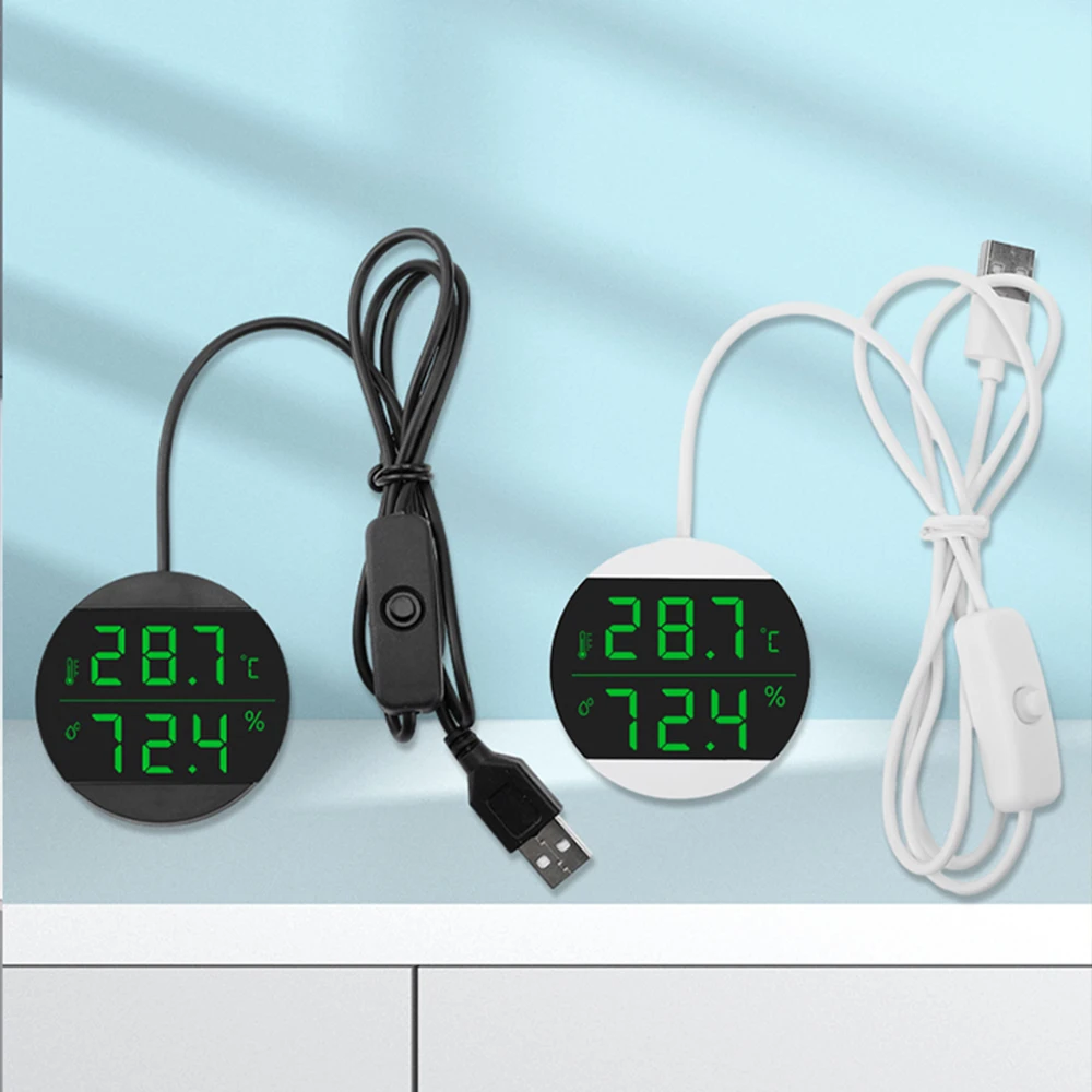 เครื่องวัดอุณหภูมิตู้ปลาแบบมีกาวในตัวมาตรวัดความชื้นแบบดิจิตอล LCD เครื่องวัดอุณหภูมิตู้ปลาขนาดเล็กเครื่องวัดอุณหภูมิหน้าจอขนาดใหญ่