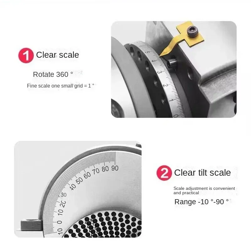 Mandrin de précision semi-universel à 3 mâchoires, tête de synchronisation de 4 pouces pour fraiseuse, table distante