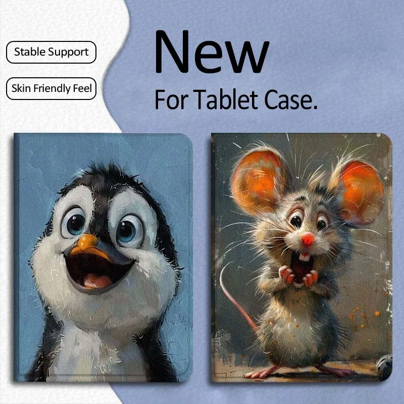 

Чехол для планшета Xiaomi Mi Pad Mini 4 5 6 7 SE Pro Plus Redmi Pad 2 SE 2025 8.8 11 (складной) с дизайном «Искусство: Мышь, Лошадь, Птица» – популярный подарок