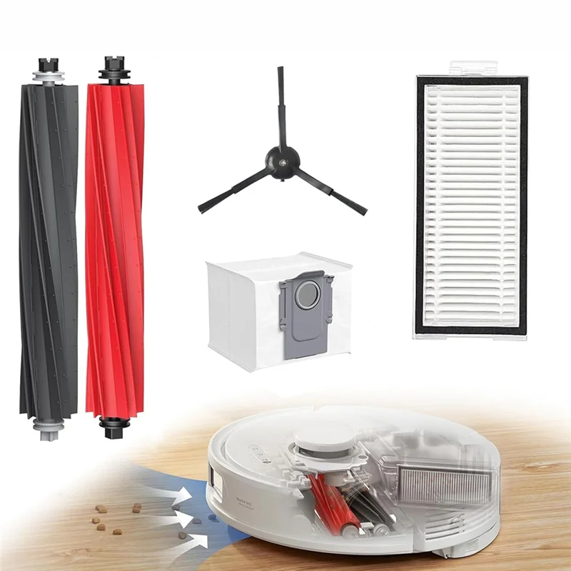 قطع غيار ثابتة لـ Roborock Q5 Max+، Q5 Duoroller+، Q5 Pro+، Q8 Max+ مجموعات ملحقات أجزاء المكنسة الكهربائية