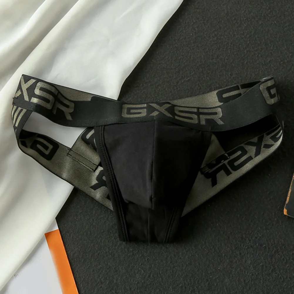 سراويل داخلية بوكسر رجالية قابلة للتنفس مع حقيبة تدعم ملابس داخلية قطنية مطبوعة بلون سادة مصممة لراحة ومتانة #3