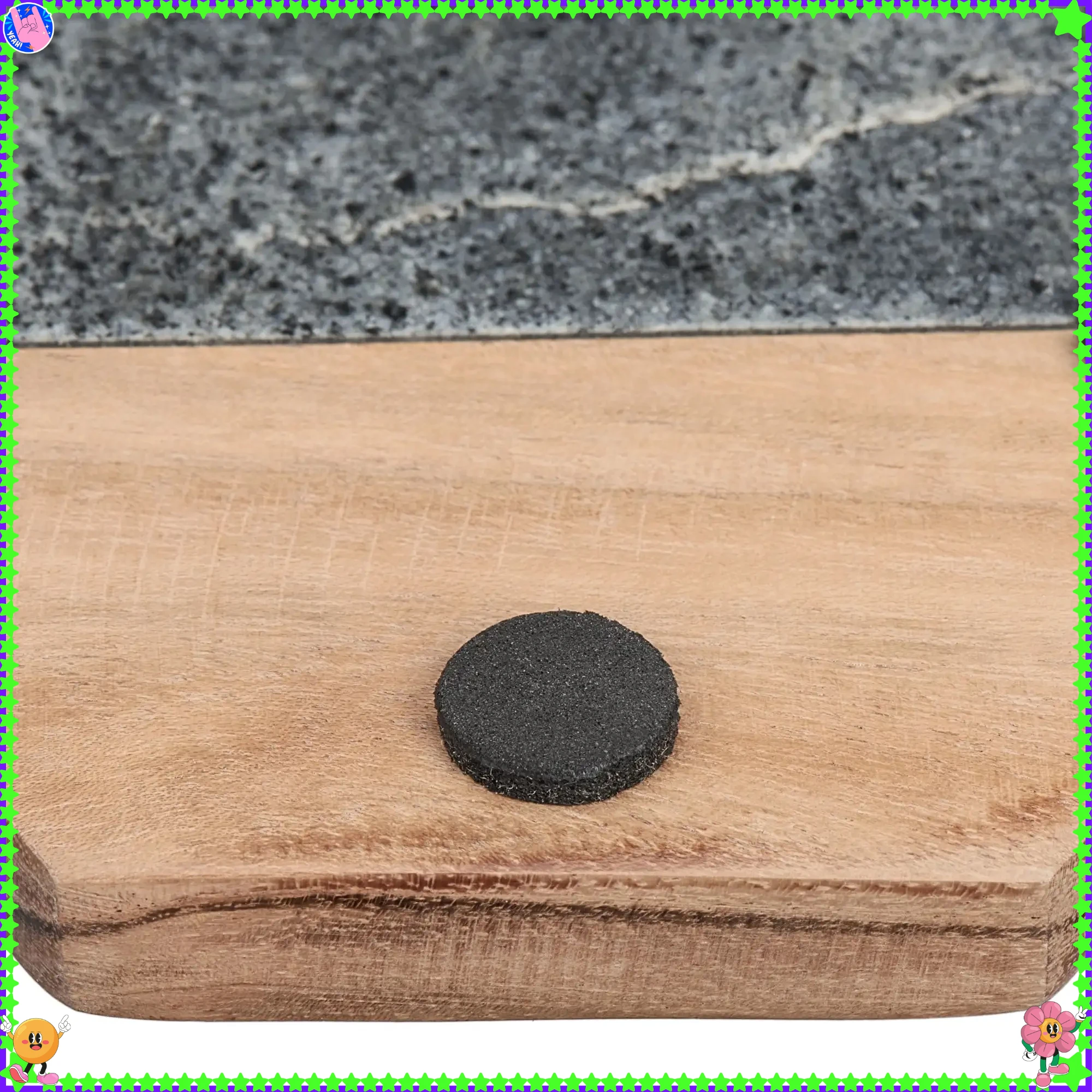 Omkeerbare onderzetters van houtsteen, hittebestendige pads voor bar-desktopdecoratie, beschermende onderzetterset voor thuis en op kantoor