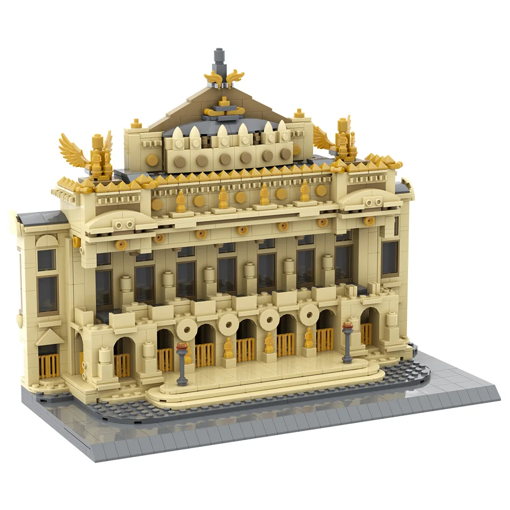 Gobricks MOC célèbre les Palais Garniers blocs de construction modèle Paris opéra rue vue Architecture briques assemblé jouet enfant cadeau