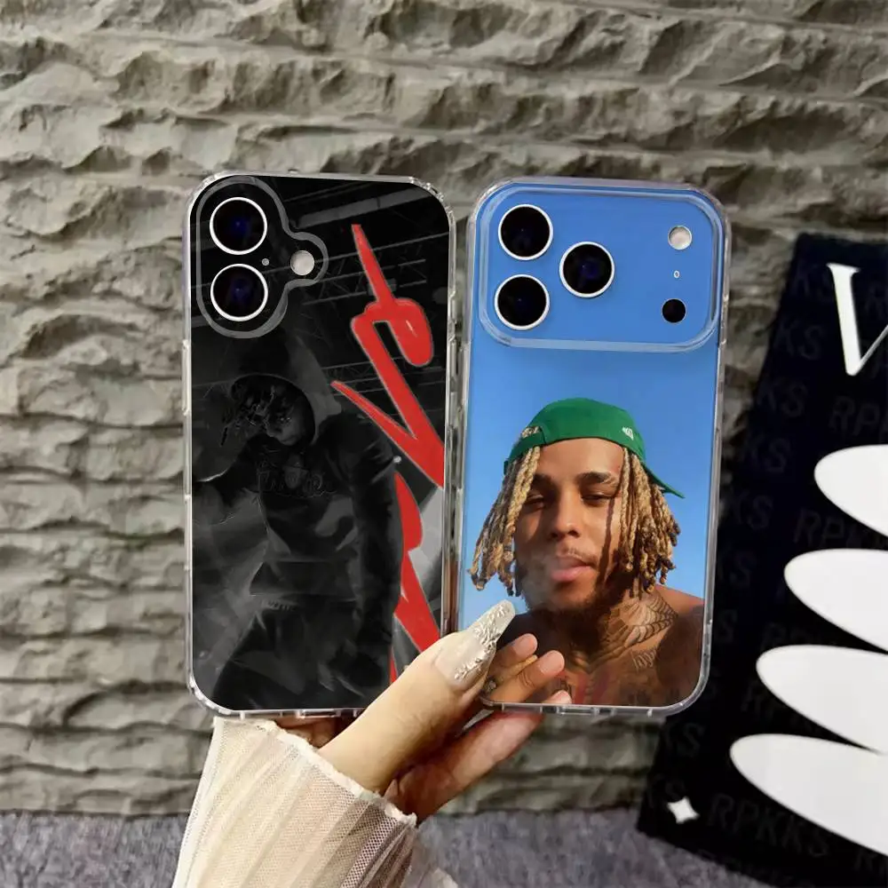 

Rapper Z-Zola Phone Case For iPhone 6,16,15,14,13,12,11,17 Pro,Max,Plus,X,XS,XR,SE,Mini Transparent Soft Cover