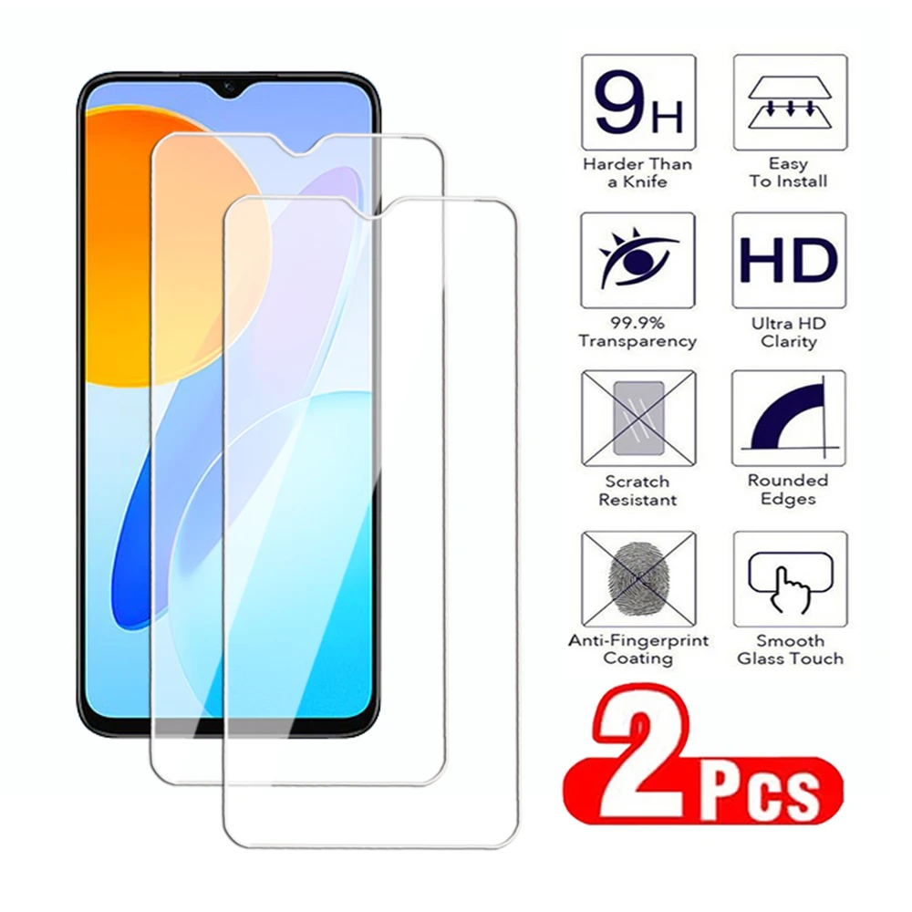 2Pcs Screen Protector For Honor X6 X7 X8 X9 50 70 90 Lite 4G 5G Tempered Glass Honor X6a X7a X8a X8b 50 SE 80 GT Protection Film