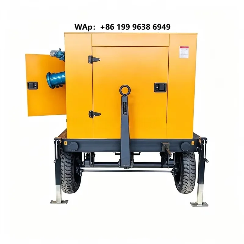 Portable Stainless Steel  Engine Water Pump Set 600L Fuel Tank 110V AC Generator High Pressure Pump for Farm Irrigation 1