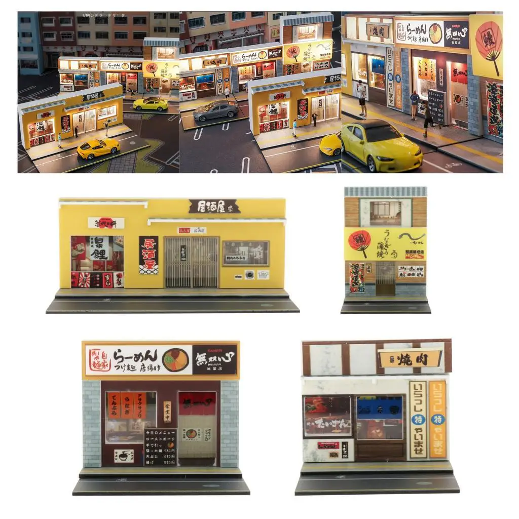 

Диорама пейзажный дисплей для 1/64 модели автомобиля мини-модели зданий фоновые модели