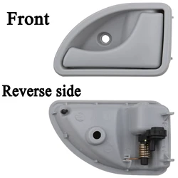 8200383752 1 Pair Grey Interior Door Handle Left&Right Side 8200259377 FOR Renault Kangoo 1997-2007 Twingo 1993-2007