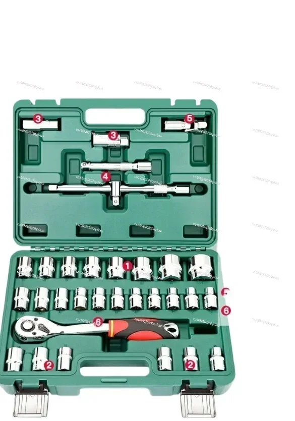 

32pcs Ratchet Wrench Set Kit Sleeve for Car Motorcycle Bicycle Repair Tools Combination Repair Wrench Socket Spanner Screwdriver