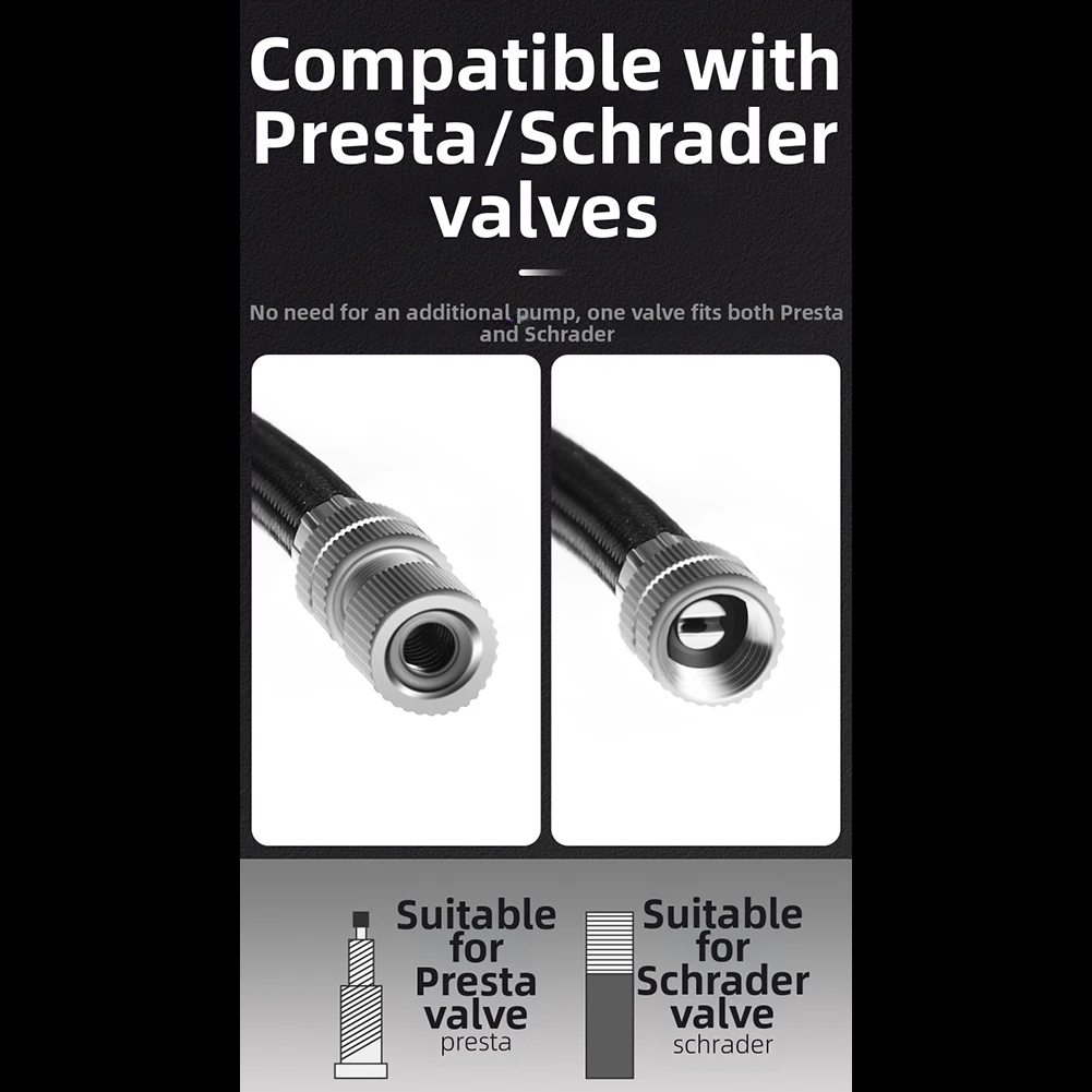 

Миниатюрный портативный насос высокого давления для велосипедов. Прозрачный, легкий насос с насадками AV и SV. Легко носить с собой для занятий спортом на открытом воздухе.