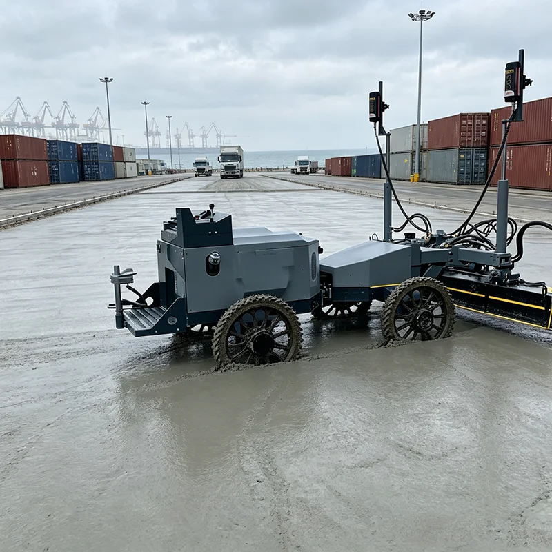 Self Propelled Concrete Laser Screed Diesel Engine Laser Guided Concrete Floor Finishing Machine