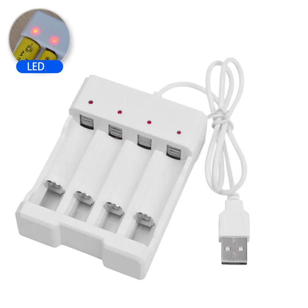 Independent Rechargeable Adapter AA / AAA  Battery Charger Quick Charge USB Output Charging Tools