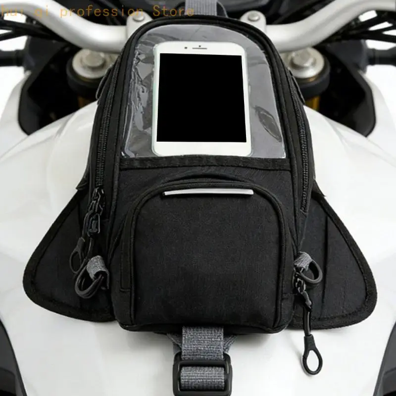 Magnetischer Tankrucksack für Motorräder mit klarem Telefon-Sichtfenster H8WE – Detail 4