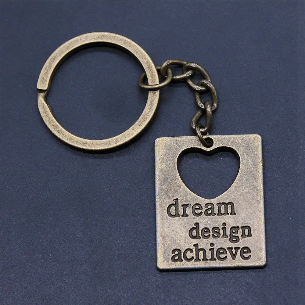 1pcs Dream Design Achieve Keychain Couple pendants jewellery making supplies items Ring Size 28mm