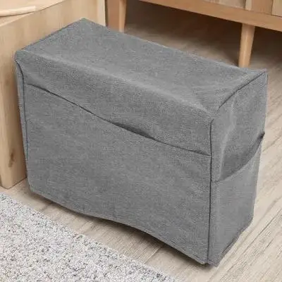 

Foldable Grey Sewing Machine Cover Oxford Cloth Water Resistant Storage Pockets Universal Protective Organizer Sewing Machine