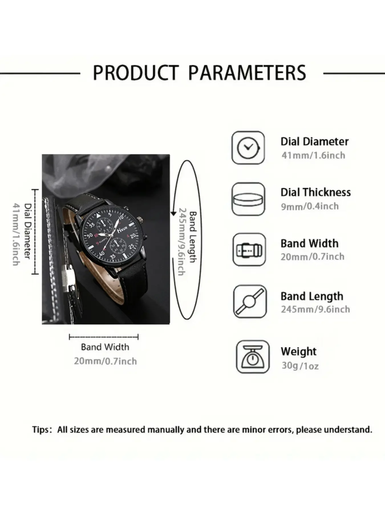 5pcs Men's Analog Quartz Watch Set with Wallet, Necklace, Bracelet, Ring, Perfect Gift for Father's Day, Graduation, Christmas