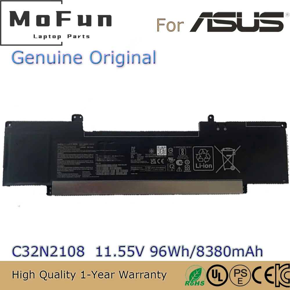 

Оригинальный C32N2108, новый оригинальный аккумулятор 11,55 В, 96 Втч для Asus Zenbook Pro 16X OLED UX7602ZM UX7602VI