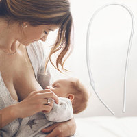3pcs Milk Aid Baby Bottles Transparent Silica Gel Feeder Pacifiers Safe Materials Easy Clean Self Feeding Straw Design