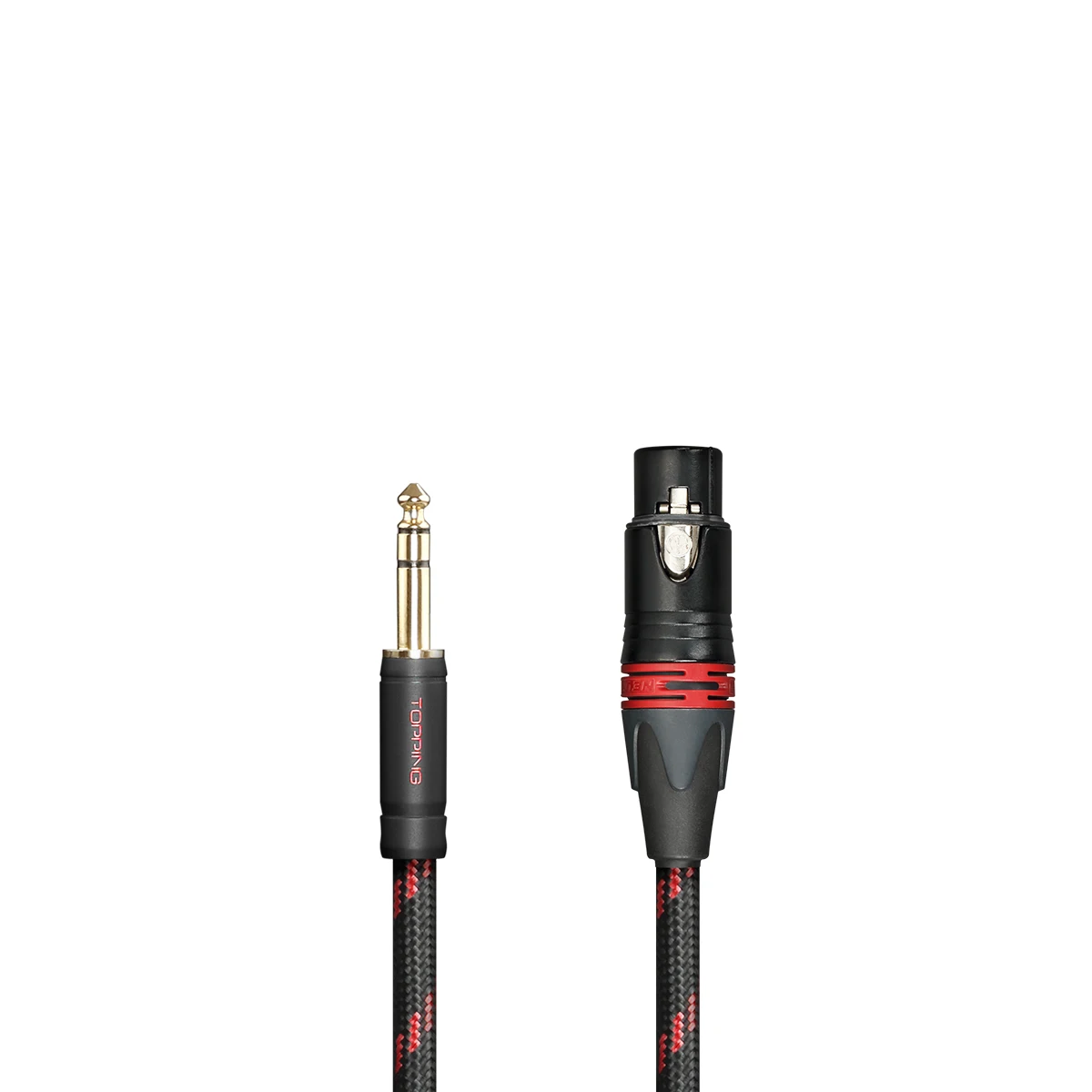 Cable de Audio HIFI TOPPING TCT3, Cable de equilibrio de cabeza hembra XLR de tres núcleos, resolución 6,35