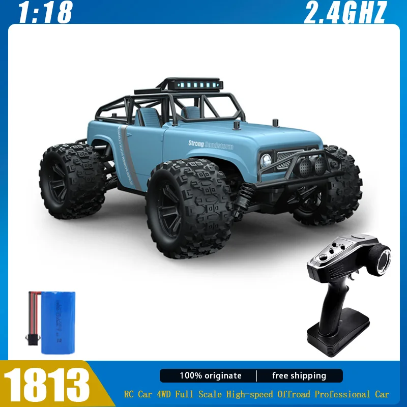 1813 RC Cars 1:18 Remote Control Car 4WD High-speed Off-road Vehicle Professional Car Toy For Kids Adult Gifts Customized